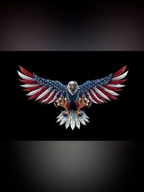 American Bald Eagle Patriotic Decal
